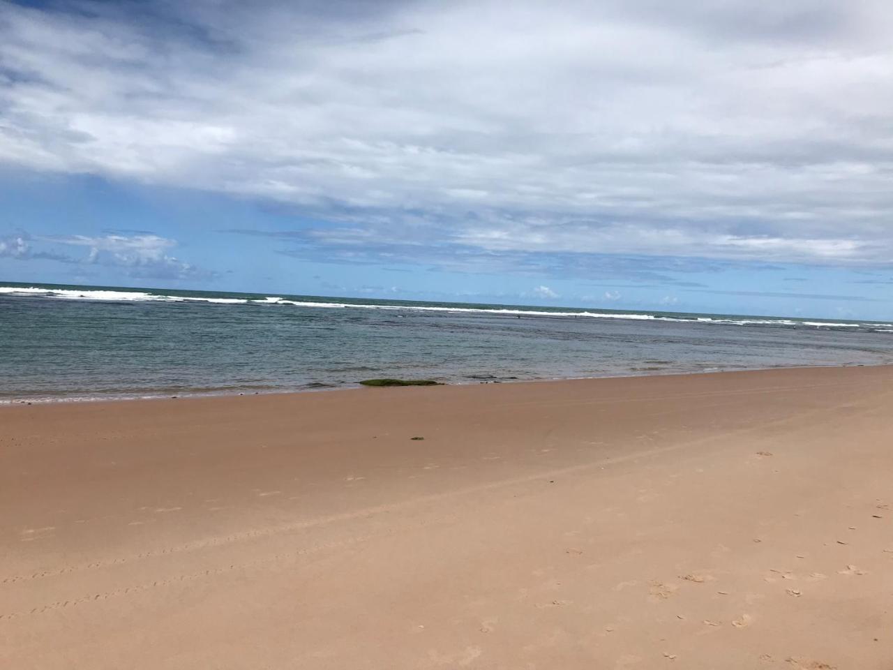 Flat Guarajuba Beira Da Praia Pe Na Areia Buitenkant foto