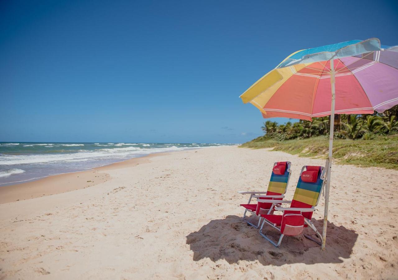 Flat Guarajuba Beira Da Praia Pe Na Areia Buitenkant foto
