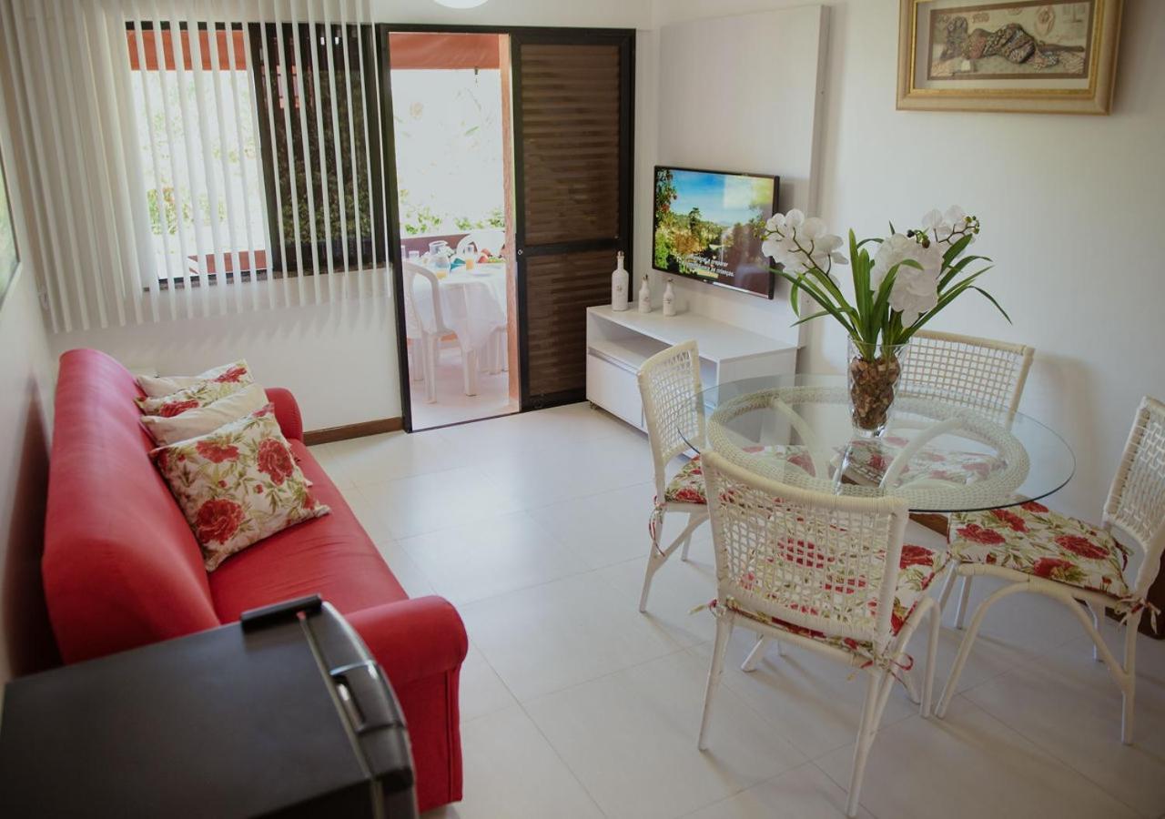 Flat Guarajuba Beira Da Praia Pe Na Areia Buitenkant foto