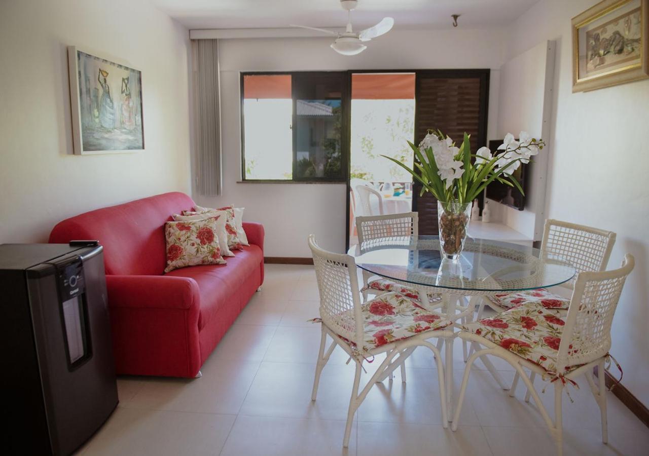 Flat Guarajuba Beira Da Praia Pe Na Areia Buitenkant foto